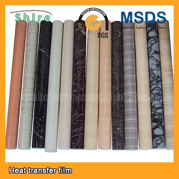 Película de mármol para el panel de pared del PVC, película de la transferencia de calor del diseño de la transferencia de calor del panel de techo del PVC